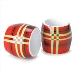 Perfectly Plaid Snowman Napkin Rings (Set of 4)