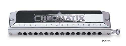 Suzuki SCX-64C Chromatix Series Harmonica Key of C, 64 Reeds, 16 Holes