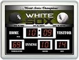 Chicago White Sox 14" x 19" LED Scoreboard Clock and Thermometer