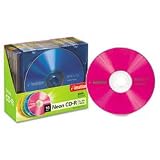 52x Neon CD-R 700 MB/80 Min 10 Pack Neon Slim Jewel