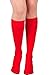 KMystic Womens Trouser Socks Knee High (Red)