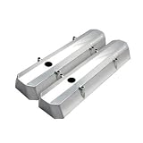 Spectre Performance 50304 Fabricated Aluminum Short Valve Cover for Small Block Chevy