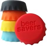 Beer Saver Reusable Silicone Bottle Caps - Set of 6