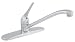 LDR 011 1101 Kitchen Faucet, Single Handle, Without Spray, Chrome