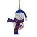 Chicago Cubs MLB Striped Acrylic Snowman Ornament (3