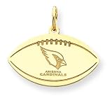 14K Arizona Cardinals Large Football w/Logo & Name
