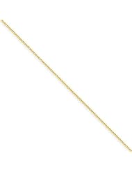 14k Yellow Gold 18in .8mm Solid Polished Cable Necklace Chain. Metal Wt- 1.38g