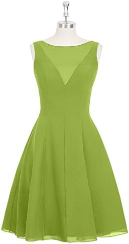 Emyrin Knee-Length Deep V Clover Bridesmaid Dresses