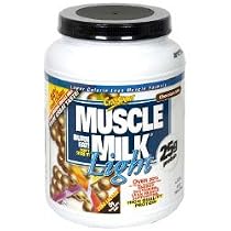 CytoSport Muscle Milk Light Lower Calorie Lean Muscle Drink Mix, Chocolate Milk 1.65 lb (750 g)