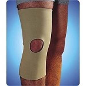 Neoprene Knee Sleeve Open Patella, Extra Large, Beige