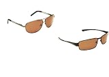 2 Pack - 1 x B52s & 1 x Isas - Mens Driving Polarised Brown Sunglasses with 2 x Protective Cases 2 x Cleaning Cloths & 2 x Matching Cords  Great Value