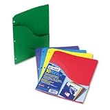 Folders, Pockets, Slash, Letter, Assorted, 10/Pack ESS32900