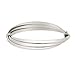 Sterling Silver Double Lines Bangle Bracelet