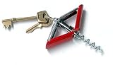 Key Ring Pocket Corkscrew Wine Bottle Opener