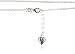 Salé Unisex-Fußkette Herz 925 Sterling Silber- 24+2cm 301200028XX