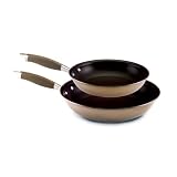 AnolonAdvancedBronzeCollectionHardAnodizedNonstick10-Inchand12-InchOpenSkilletsTwinPack