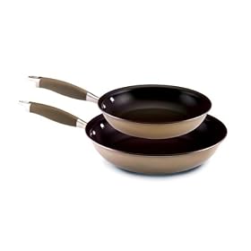 Anolon Advanced Bronze Collection Hard Anodized Nonstick 10-Inch and 12-Inch Open Skillets... by 