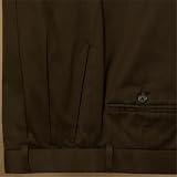 Cotton/Cashmere Pleated Trousers