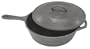 Bayou Classic 7440 3-Quart Deep Cast Iron Skillet with Lid