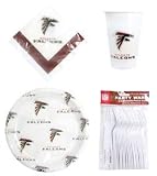Atlanta Falcons 96 Piece Plastic Dinnerware Set by Casey
