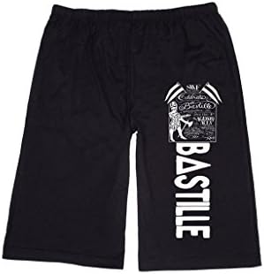 HAIHX Men's Salt Water Farm Bastille Day Lounge breeches Shorts Pants L Black