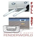 CHEVY SILVERADO 07-08 CHROME DOOR HANDLES FULL KIT 5DR
