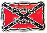 REDNECK WOMAN CONFEDERATE FLAG WOMEN'S BELT BUCKLE