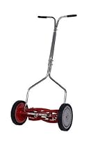 Great States 404-16 16-Inch Standard Push Light Reel Lawn Mower With T-Style Handle