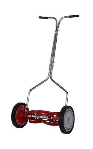 Great States 404-16 16-Inch Standard Push Light Reel Lawn Mower With T-Style Handle