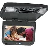 Audiovox AVXMTG9B 9 Inch Flip Down Monitor in Gray with Built-in DVD/CD/MP3/WMA/AVI Player + USB + SD Card Slot
