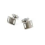 Marlon Brushed Silver Cufflinks