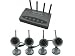 Electronics : 4 x Wireless Infrared Day/Night Vision Security CCTV Camera System with Quad Processor Pack - With Spy Camera CCTV's 12 month warranty & Free support!