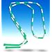 Olympic Style Jump Rope, 7' (Green & White)