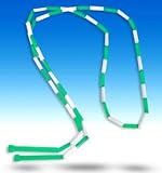 Olympic Style Jump Rope, 7' (Green & White)