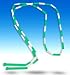 Olympic Style Jump Rope, 7' (Green & White)