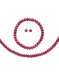 Sterling Silver Cabaret 6-7mm Freshwater Cultured Pearl Set