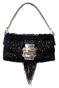 Fendi Black Beaded Fringe Evening Baguette 8BR000-TMA-F0PH5
