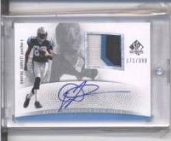 2007 SP Authentic #297 Dwayne Jarrett - Carolina Panthers (RC - Rookie Card - Autographed - Piece of Jersey - Serial #'d to 399)(Football Cards)