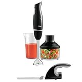 Oster 2619 350-Watt 3-in-1 Hand Blender, Chopper, and Slicer, Black