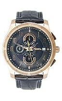 Men's Chronograph Black Leather