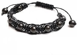 Schungite bracelet "Shambala Arachne" 8mm beads