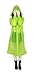 ColorDrip Women's Eco-friendly EVA Fashion Translucent Raincoat Green