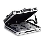 Vaultz Locking Media Binder, 12 3/4"H x 14 1/8"W x 3 1/2"D, Black
