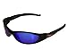 Aruba XLT Sunglasses - Black Frames with Smoke/Blue Lenses