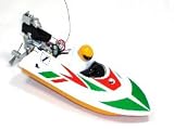 Toys : Remote Control (RC) mini speed boat - white