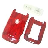 PCMICROSTORE Brand Motorola RAZR MAXX VE Phone (Verizon Wireless) Rosewood Style Snap-On Design Crystal Case Cover with Removable Belt Clip