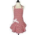 ジェシースティール レッド&ホワイトドット エプロン 子供用 Bib Josephine Red & White Polka Dot Apron 211-JS-94R