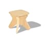 Eco-friendly Kid's Boogie Board Stool - Surfin Kids Natural Finish