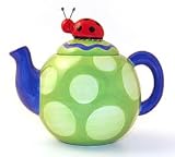 : Cute, Fun And Colorful Ladybug Lady BugTeapot For Kitchen Decor and Teapot Collection