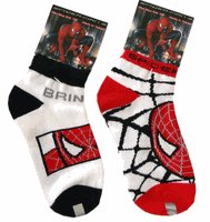 Marvel Superheroe Hosiery - Boys Spiderman Socks (2 pairs pack)